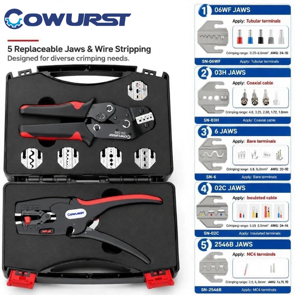 Mc4 Crimping Tool - 58B Çok Fonksiyonlu Sıkma Pensesi Takım